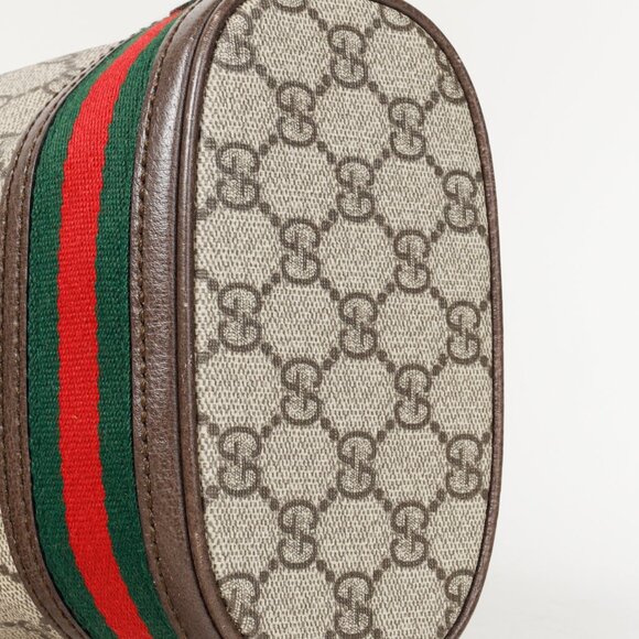 Gucci Ophidia Brown GG Supreme Mini Bucket Bag - Picture 6 of 15